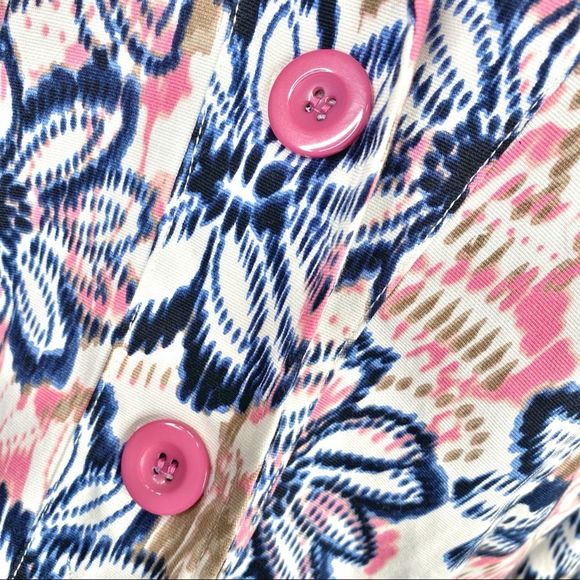 Requirements Bright Floral Button Down Blazer - Size Small - Picture 3 of 5